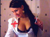 She is hot and she's into nurse role play
